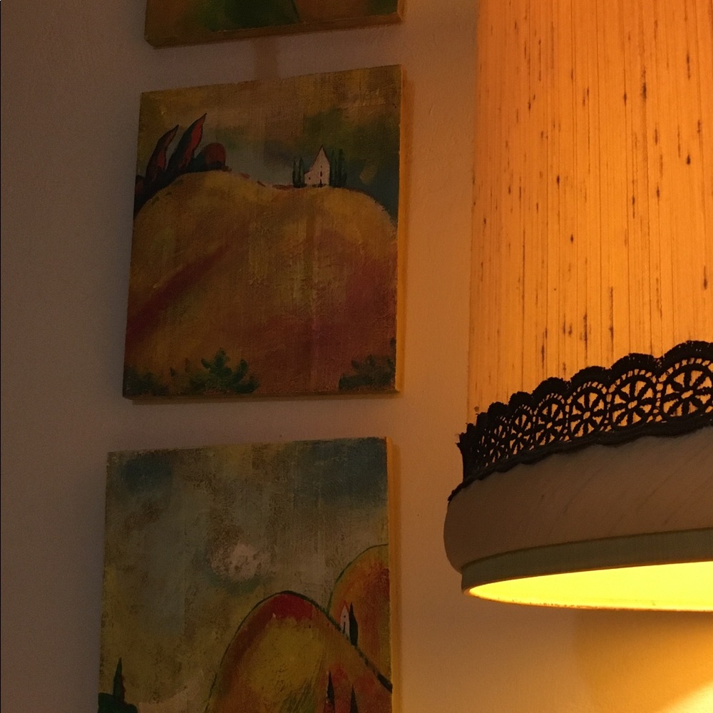 Three paintings